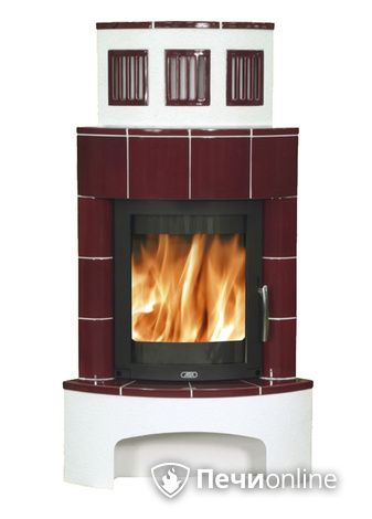 Печь-камин ABX Normandie (угловая), бордо в Чусовом